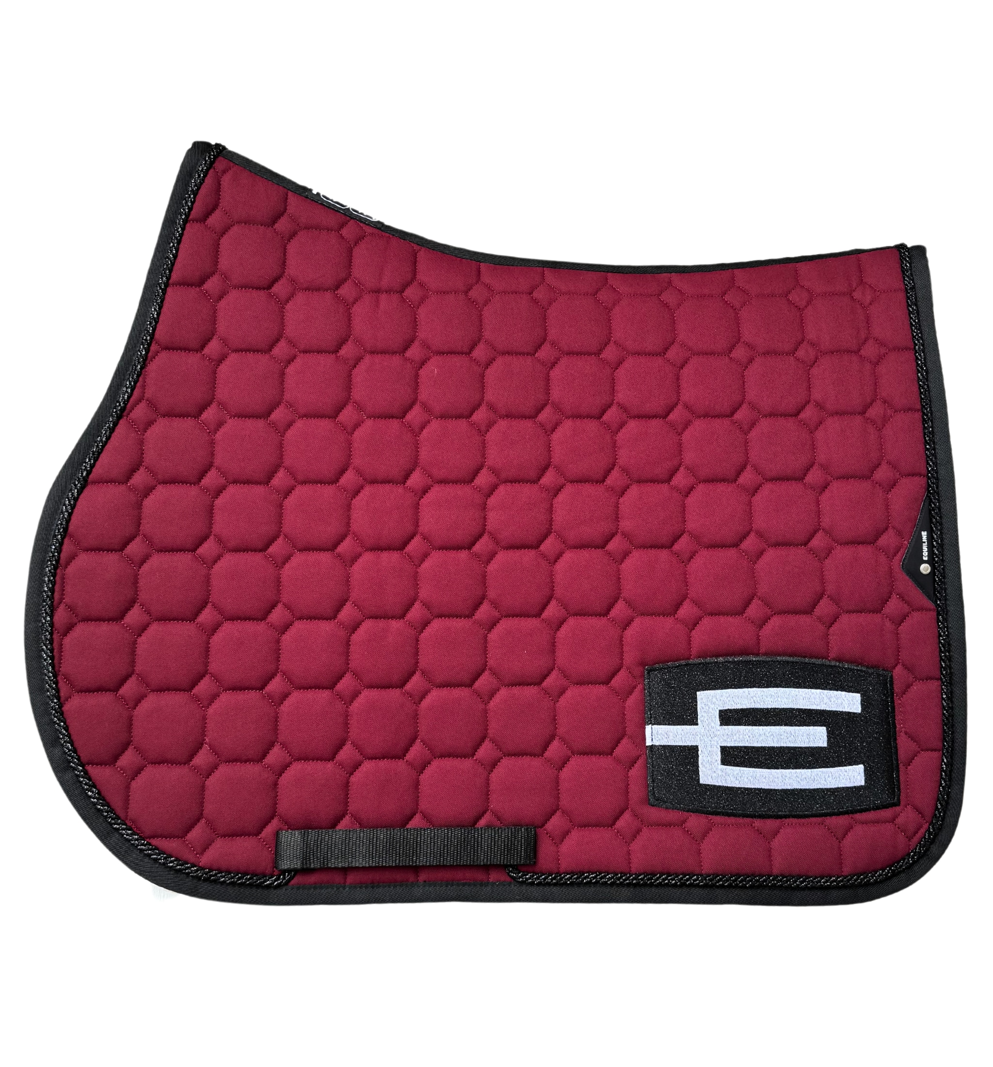 Jumping Saddle Pad G E-logo - Burgundy/Black/White