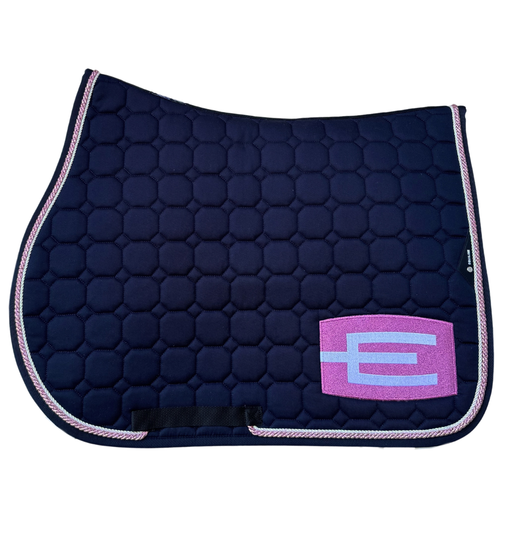 Jumping Saddle Pad G E-logo - Navy/Pink/White