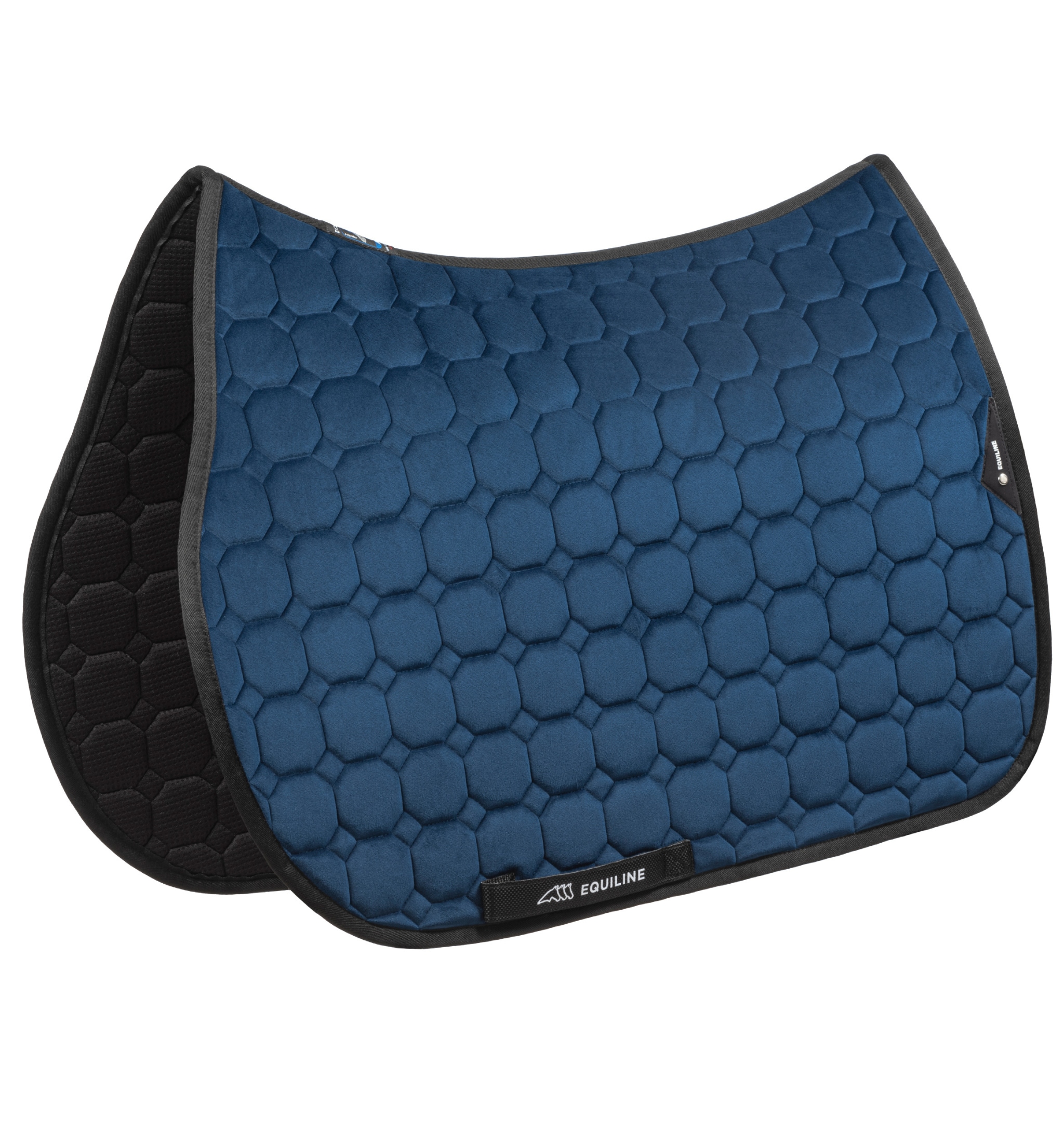 Garog Velvet Jumping Saddle Pad - Atlantic Deep