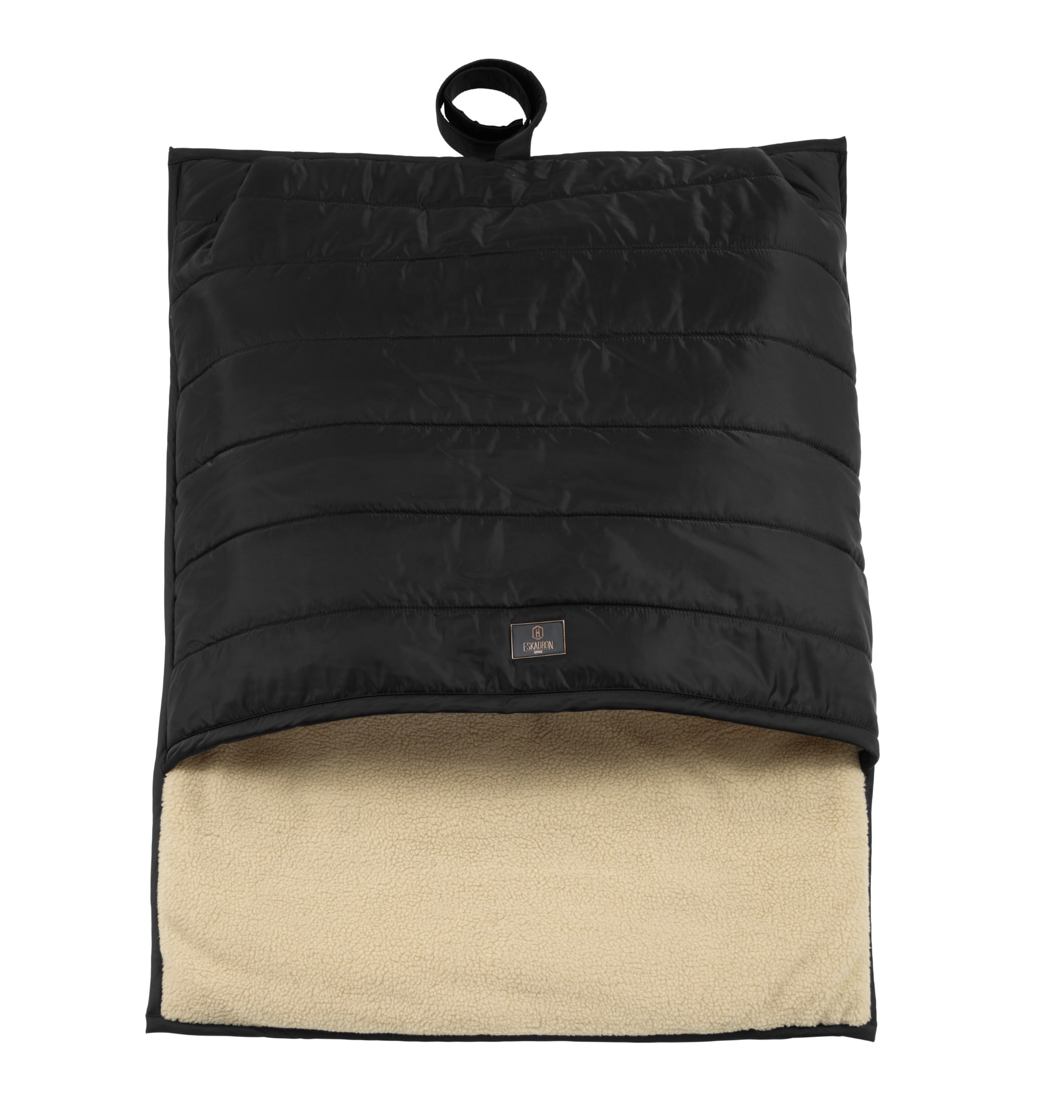 Dog Bed Teddy Fleece - Black