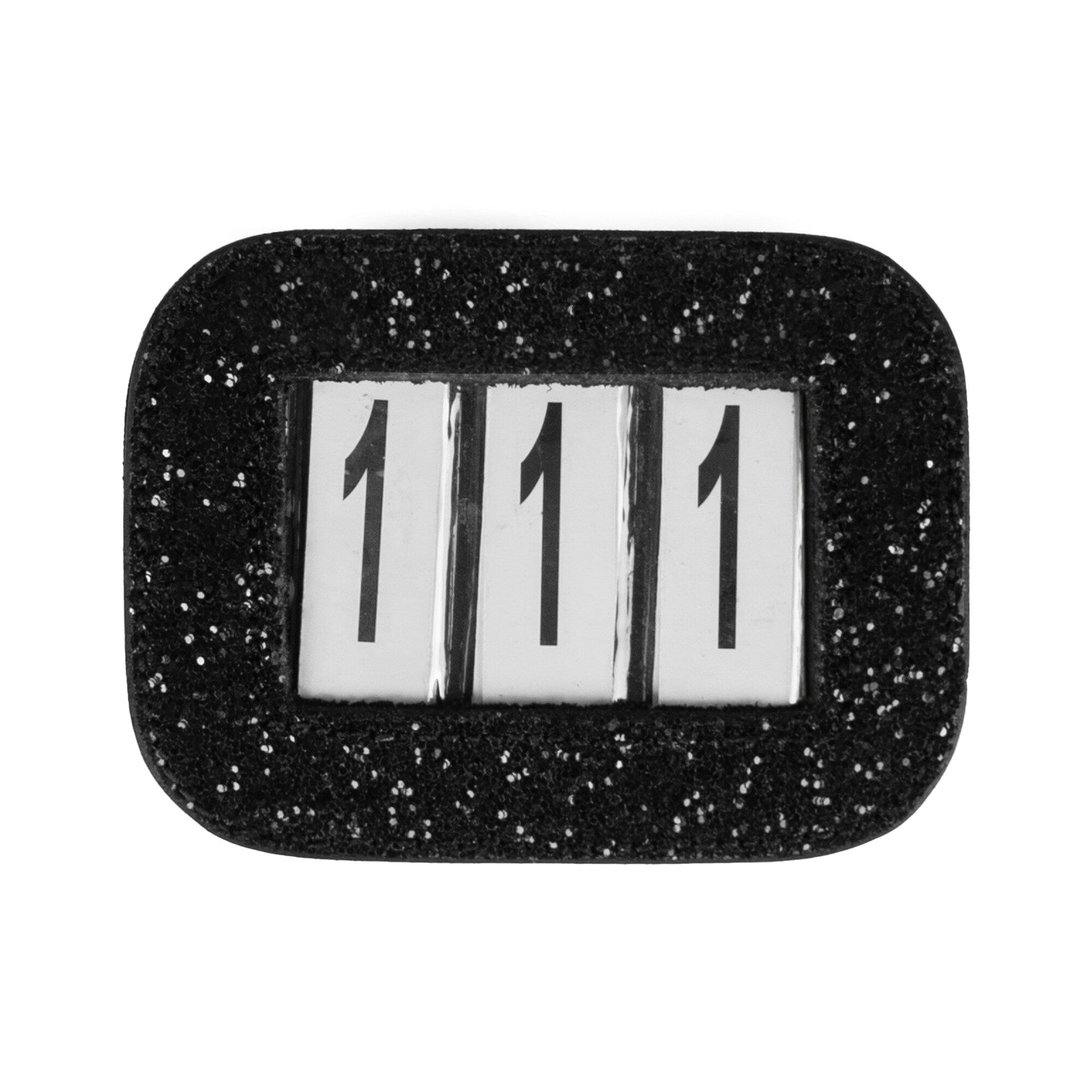 Number Holder - Black Glitter