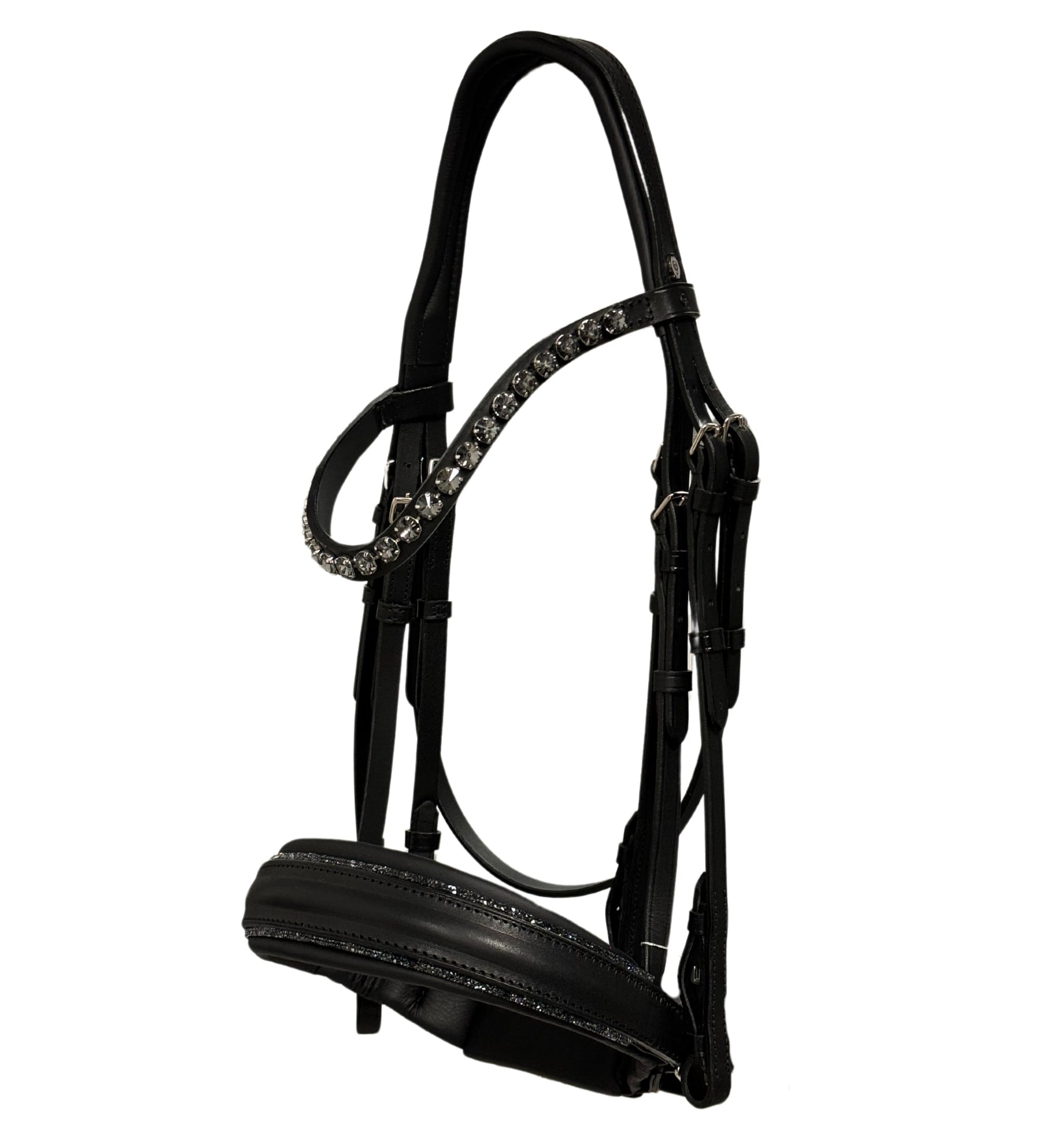 Double bridle Comfort XS - Glitter Piping