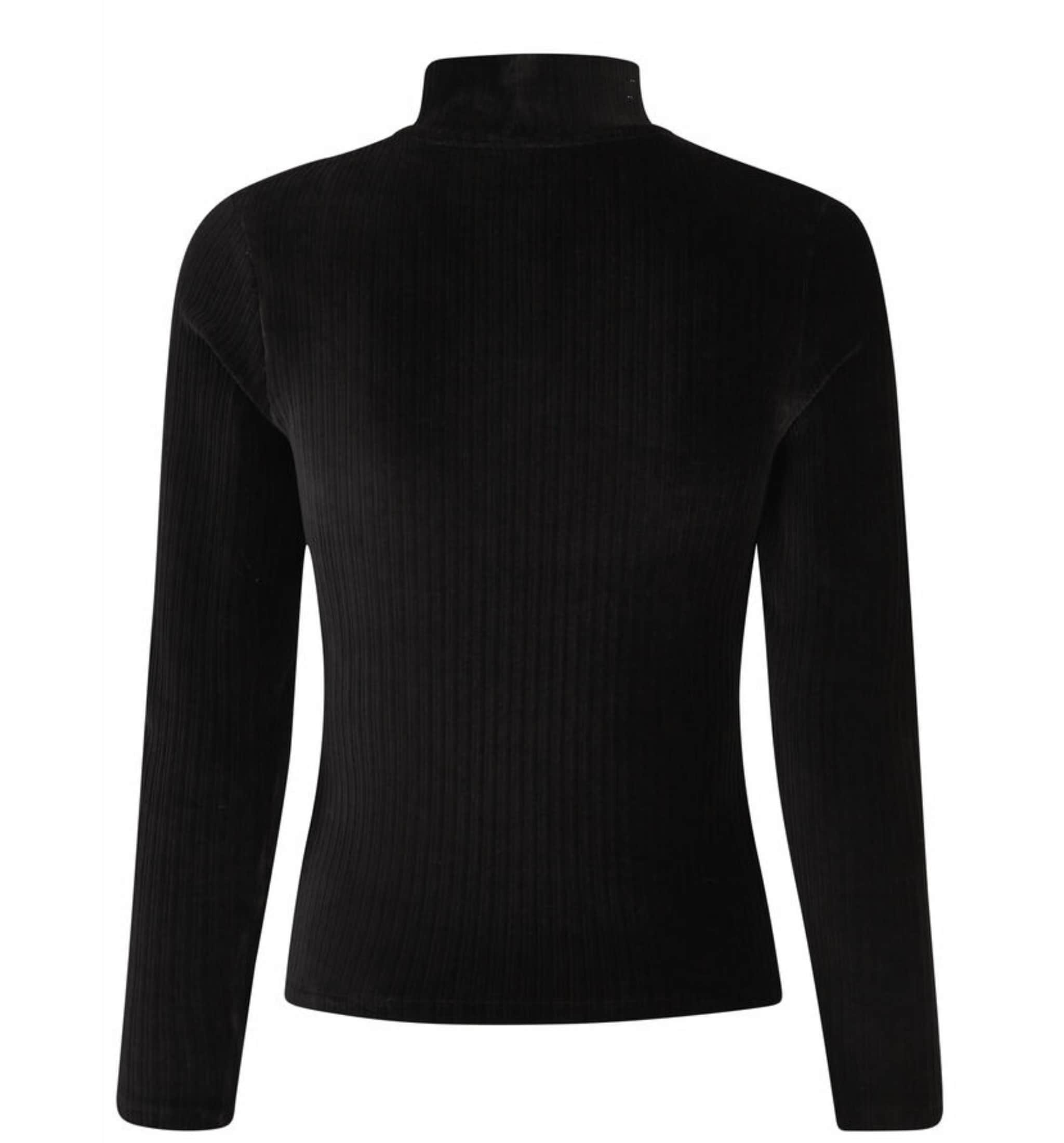 Riding shirt Ribbed - Black Velvet