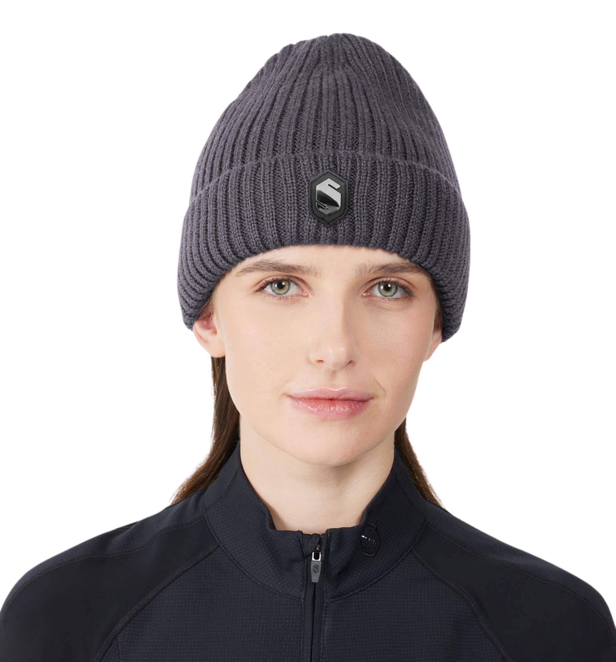 Aubrey Beanie - Asphalt Black Chrome