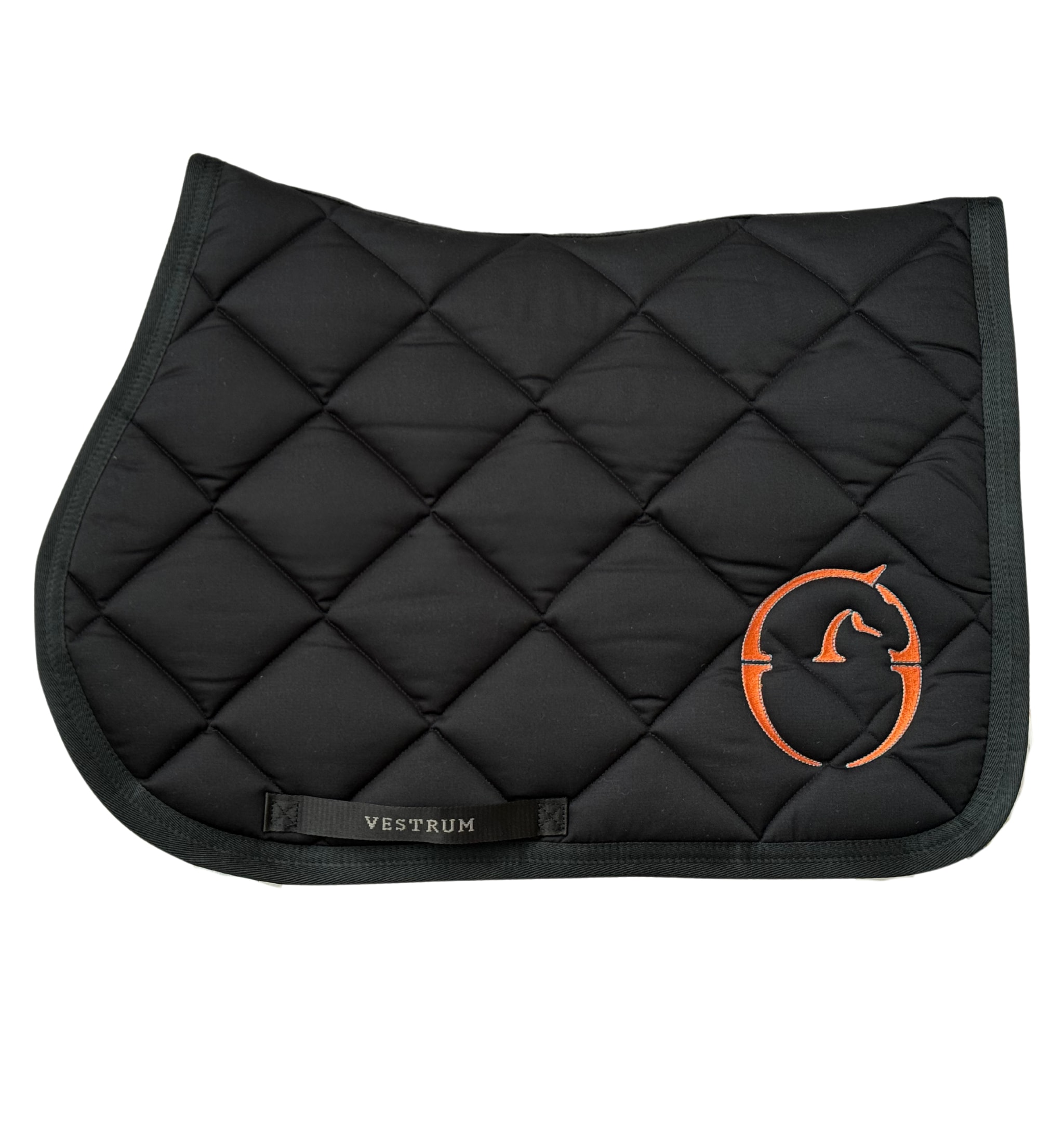 Bonn Jumping Saddle Pad - Black/Arancione