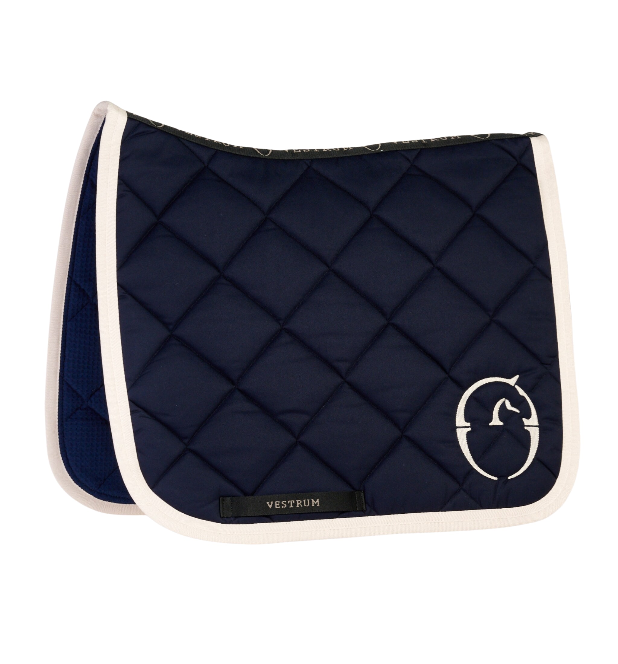 Dressage Saddle Pad Chicago - Navy/Beige