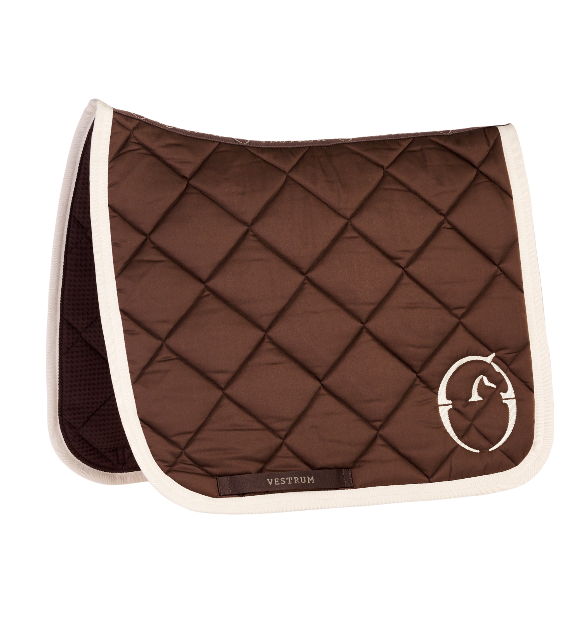 Dressage Saddle Pad Chicago - Dark Brown/Beige