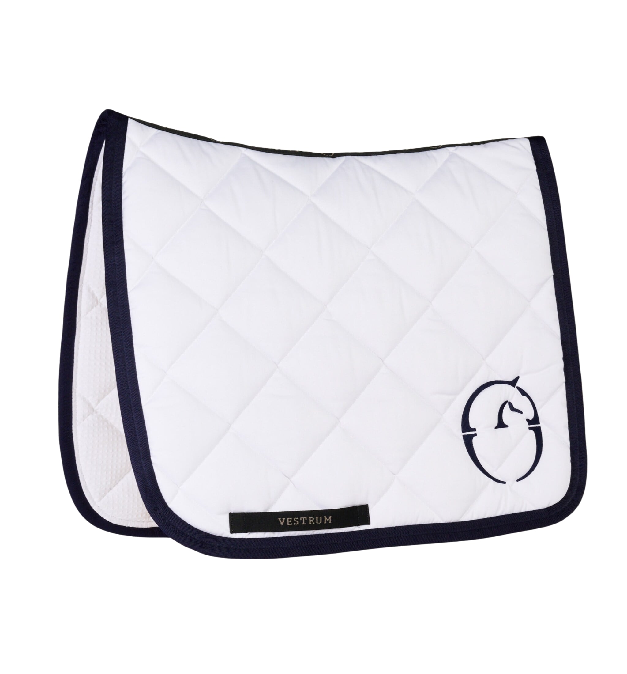 Dressage Saddle Pad Chicago - White/Navy